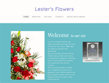Tablet Screenshot of lestersflowerscolma.com